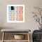 Pastel Lockers by Luc Vangindertael (laGrange) Wood Framed Wall Art Print